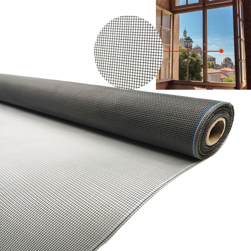 ปรับปรุง PVC ผิวเคลือบกันหนอนหน้าต่าง Screen สําหรับประตูห้องนอน