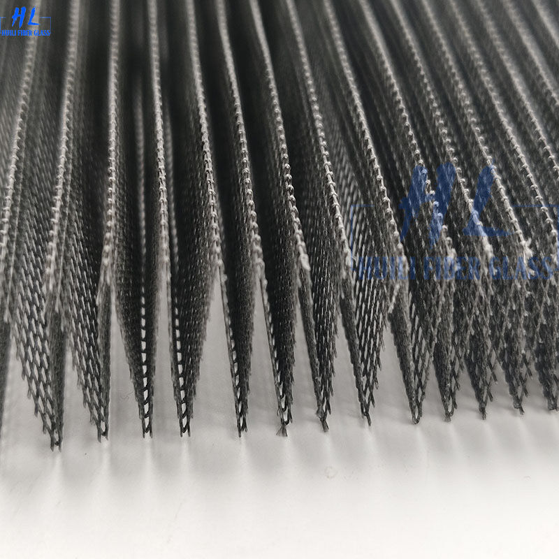 สกรีนโพลีเอสเตอร์ยาวนานที่มีความแข็งแกร่งสูง โรล แอคคอร์ดิออนสไตล์ สกรีนแมลงที่มีความแข็งแกร่งสูง สําหรับบ้านที่ทันสมัย อาคารพาณิชย์