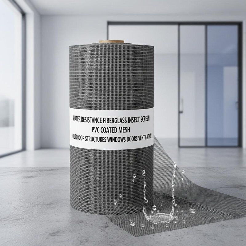 มุ้งลวดไฟเบอร์กลาสกันน้ำเคลือบ PVC เหมาะสำหรับโครงสร้างกลางแจ้ง หน้าต่าง ประตู และช่องระบายอากาศ