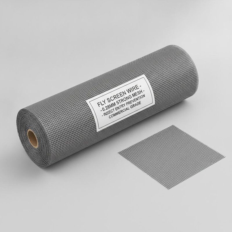 Plain Woven Screen Fiberglass Fly Screen Wire 028mm Strong Mesh Designed To Prevent Insect Entry In Commercial Buildings