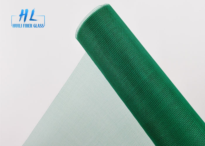 หน้าจอหน้าต่างกันยุงไฟเบอร์กลาสสีตาข่ายกันแมลงด้วย PVC