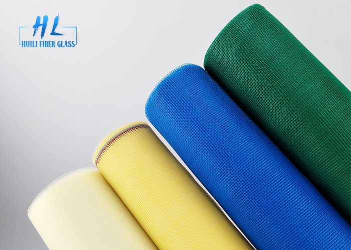 หน้าจอหน้าต่างกันยุงไฟเบอร์กลาสสีตาข่ายกันแมลงด้วย PVC