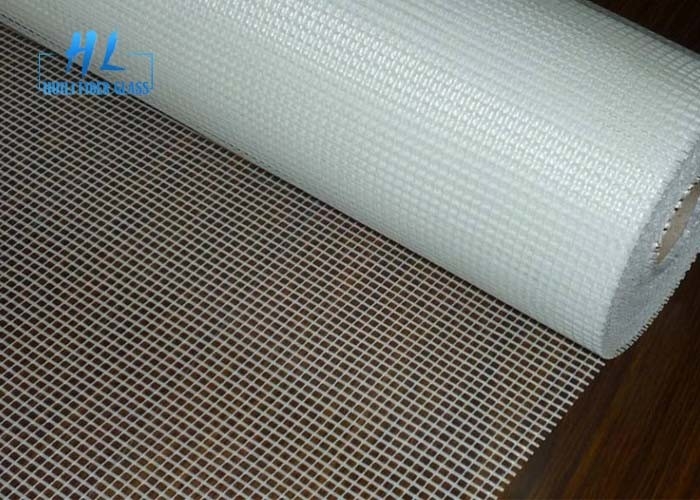 5 * 5MM ไฟเบอร์กลาสตาข่ายสุทธิทนอุณหภูมิสูงสีขาว