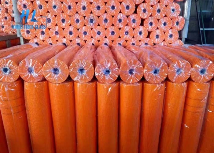 1m * 50m เทปตาข่ายไฟเบอร์กลาสสีต่างๆเป็นตัวเลือกสำหรับหินอ่อนกระเบื้องโมเสคหินของ