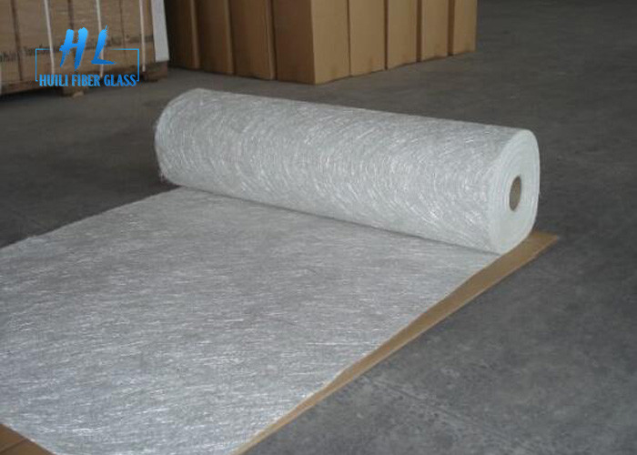 กว้าง 76 มิลลิเมตร กลาง ขาว E กระจก ใยแก้ว Mat 300-900 กรัม / m2