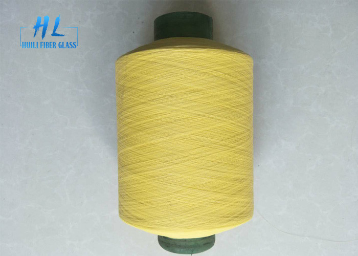 หนาแน่น PVC ปกแต่งด้วยเส้นใยกระจก 34tex 1/0 Tex Count E GLASS วัสดุเส้นใยกระจก