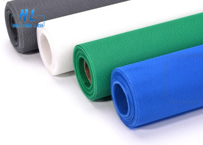 45 กรัมต่อตารางเมตรตาข่ายหน้าจอหน้าต่างโพลีเอสเตอร์ที่มีสีแตกต่างกัน