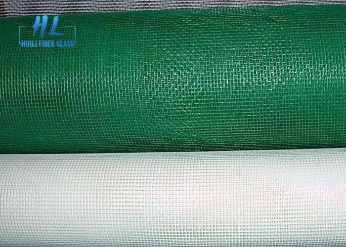 PVC สายใยแก้ว Dia 0.28mm Window Screen Roll 20-300m - E Glass ป้องกันแมลงแมลง