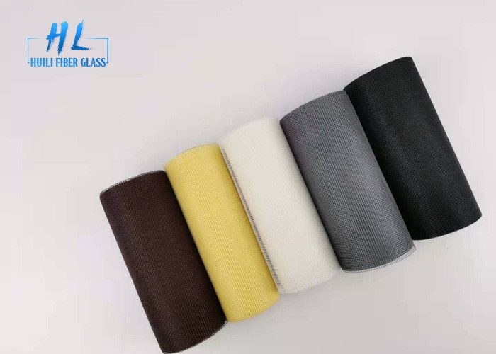 เคลือบพีวีซีทนไฟสีดำตาข่ายกันยุงไฟเบอร์กลาสสำหรับการป้องกัน