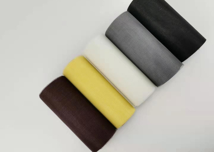 3ft 4ft 5ft * 100ft สีน้ำตาลไฟเบอร์กลาสตาข่ายกันยุงสำหรับหน้าจอหน้าต่าง