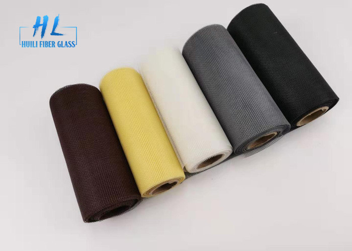 3ft 4ft 5ft * 100ft สีน้ำตาลไฟเบอร์กลาสตาข่ายกันยุงสำหรับหน้าจอหน้าต่าง