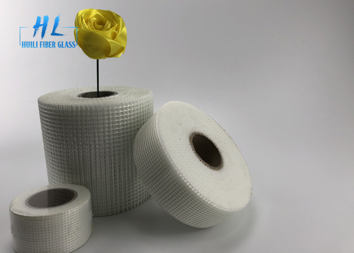 45mm * 90m สีขาวเทปกาว drywall สีขาว, เทปตาข่ายไฟเบอร์กลาสกาวของ