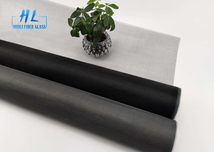 สีมาตรฐาน ไฟเบอร์กลาส Fly Screen ไฟเบอร์กลาส Mosquito Mesh ด้วย 0.011 นิ้ว 18 * 16 Mesh