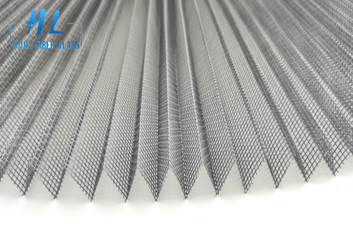16 X 16 Mesh Plisse Insct Screen สําหรับหน้าต่างและประตูที่กําหนดเอง