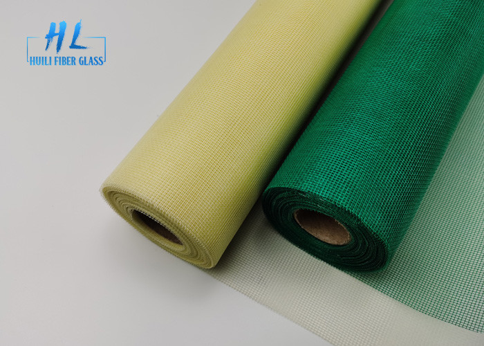 ขนาดความกว้างสูงสุด 3.0m ผ้าเรียบ อลูมิเนียมโซ่ Fly Screen Fiberglass Surface Mat ในความกว้างต่าง ๆ