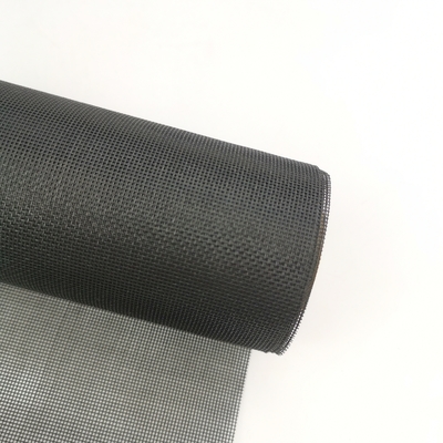 280 กรัม/ม2 สีดําหรือสีเทา PET Mesh Screen Roll 1-3m กว้าง 30m ถึง 100m ยาว
