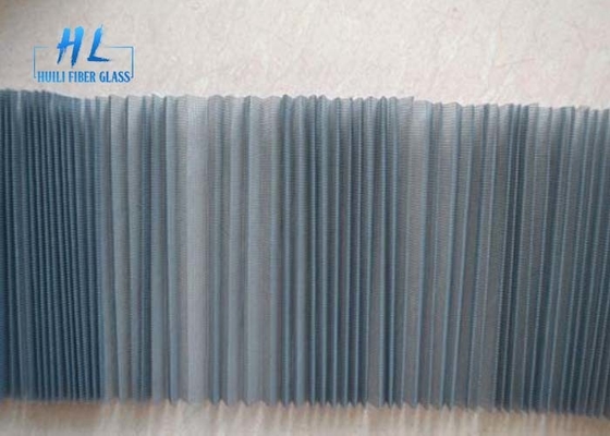 ความสูงพับ 18 มม 20x20 Mesh ยอมต่อ UV ผ้าปัดแมลง pleated สําหรับหน้าต่างและประตู