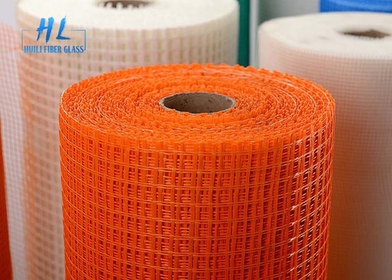 เครื่องยืดหยุ่นน้ํา C Glass Fiberglass Mesh สําหรับพลาสเตอร์สีเหลือง