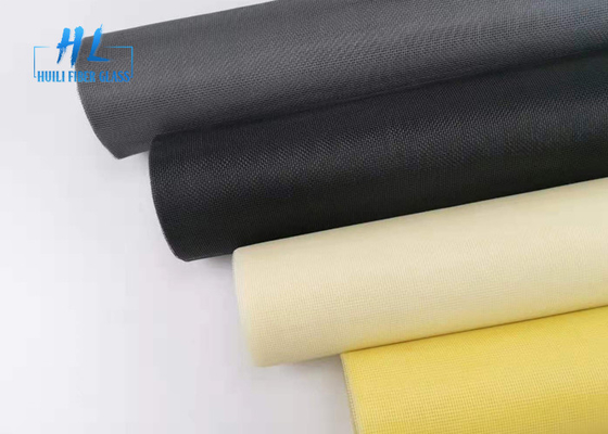 17x16 ตาข่าย 120 กรัม / m2 หน้าจอแมลงไฟเบอร์กลาสเคลือบพีวีซีทนไฟ