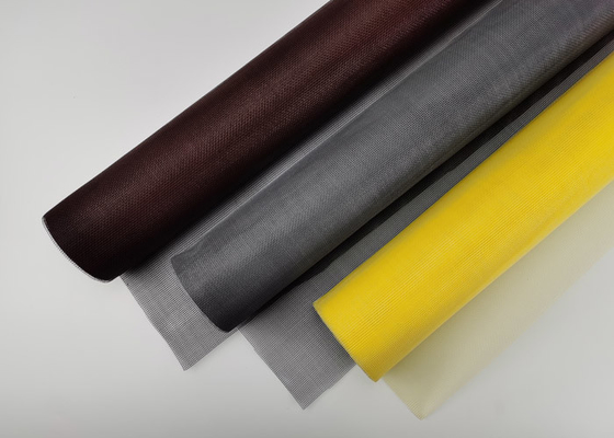 สีดำสีเทา 110 กรัม 100 กรัมไฟเบอร์กลาสลวดตาข่ายไฟเบอร์กลาสตาข่ายหน้าจอแมลง