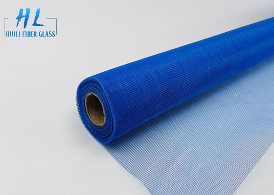 หน้าจอหน้าต่างไฟเบอร์กลาสสีน้ำเงิน 18 * 14 นิ้วกันยุงกันยุง