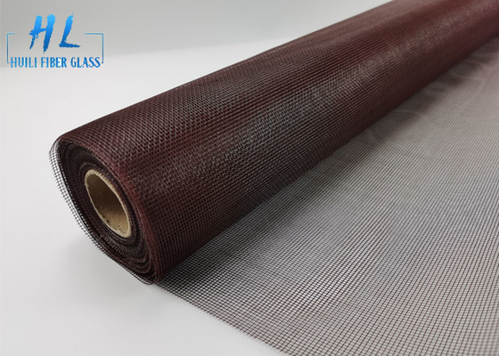 หน้าจอแมลงไฟเบอร์กลาสสีน้ำตาล 18 * 16 สำหรับผลิตภัณฑ์ป้องกันแมลง