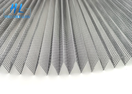 16 X 16 Mesh Plisse Insct Screen สําหรับหน้าต่างและประตูที่กําหนดเอง